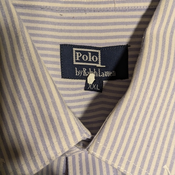 Polo by Ralph Lauren Men's Blue Striped Shirt Size Xxl Pre-owned - Picture 5 of 14